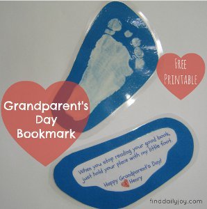 Grandparents Day Printable Bookmarks