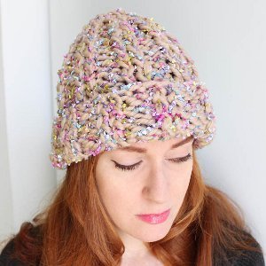 easy knitted hats for women