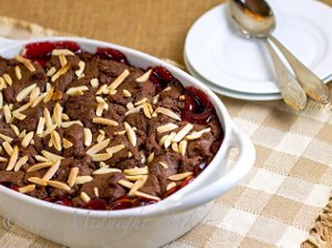 Just Like Cracker Barrel Chocolate Cherry Cobbler