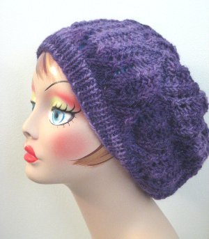 Violet Arrow Beanie