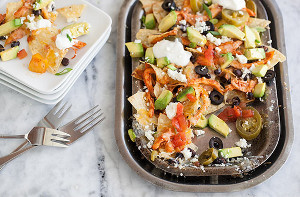 Avocado Chicken Nachos