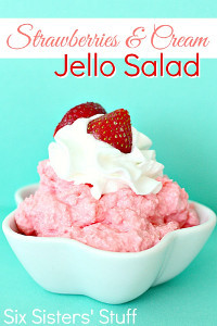 Strawberry Jell-O Dessert Salad
