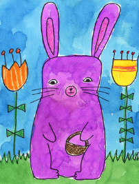 How to Draw an Easter Bunny