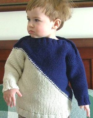 Two Triangles Baby Sweater