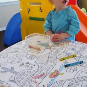 Kids Coloring DIY Table Cloth