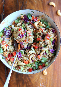 Crunchy Cashew Thai Quinoa Salad