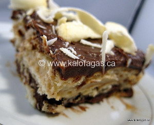 Black and White Dessert Lasagna