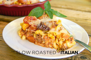 Meat Lover's Pizza Pasta Bake