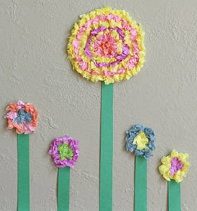 Tissue Paper Flower Crafts