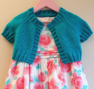 Girl's Turquoise Sparkle Cardi