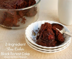 Two-Ingredient Slow Cooker Black Forest Cake