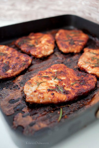 Rosemary Ginger Pork Chops