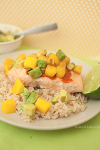 Grilled Salmon with Mango Salsa