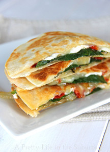 Cheese and Spinach Quesadillas