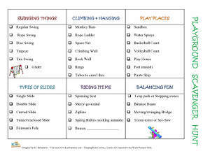 Printable Playground Scavenger Hunt