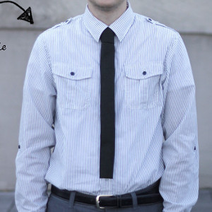 DIY Men's Skinny Square Tie