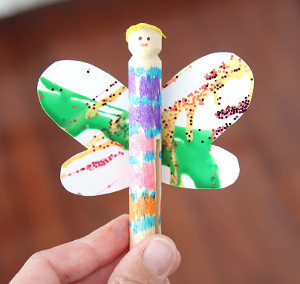 Cute Clothespin Fairy Dolls