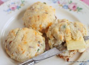 Country Ham and Cheddar Biscuits
