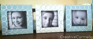 Simple Stamped DIY Picture Frames