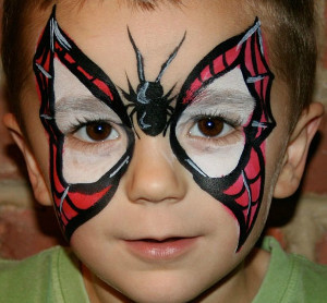 Boyish Butterfly Face Paintings