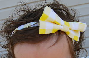 Recycled Bow Tie Headband