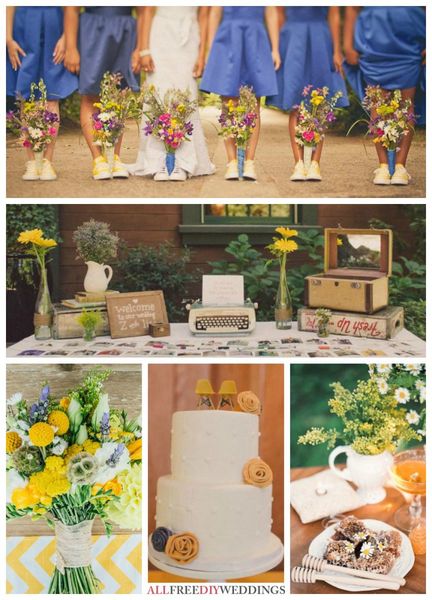 Wedding Color Schemes: Purple and Yellow