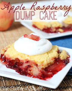 Apple Raspberry Dump Cake