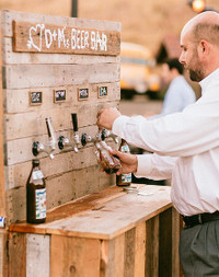 Rustic Wedding Beer Bar