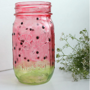 Watermelon Mason Jar