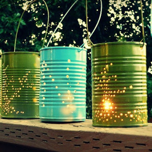 Summer Tin Can Lanterns