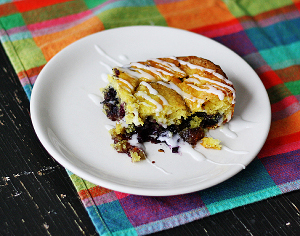 Glazed Lemon Blueberry Cake