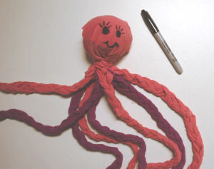 No-Sew Octopus Ball Doll