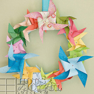 Pretty Pinwheel Wreath