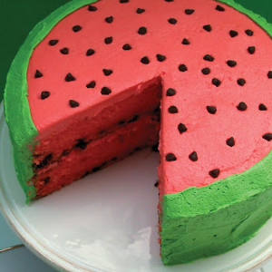 Wonderful Watermelon Cake | AllFreeHolidayCrafts.com