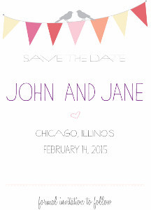 Sweet Bird and Bunting Save the Dates