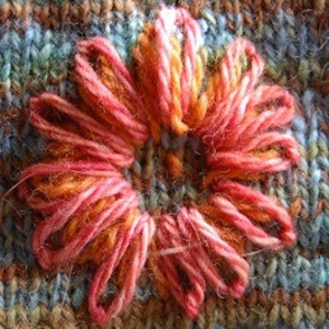 Simple Flower Knit Design