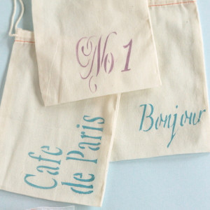 French Wedding Favor Bags