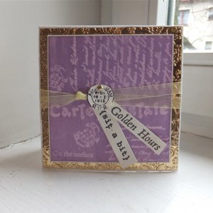 Golden Script Handmade Greeting Card