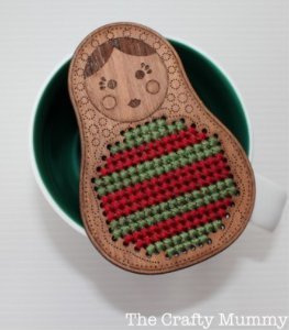 Cross Stitch Babushka Ornament