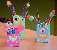 Monster Milk Cartons Desk Set