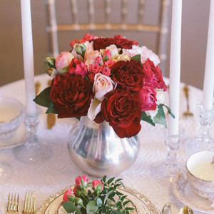 DIY Rose Centerpiece