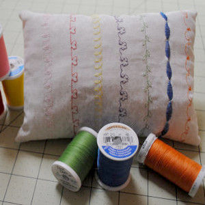 Sew Loved Embroidery Pillow