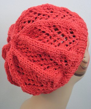 Coral Lace Beanie