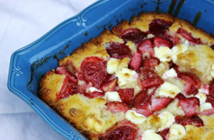 Strawberry Cream Cheese Cobbler