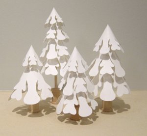 Paper Snowflake Pines