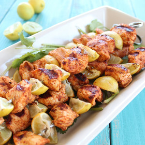 Key Lime Grilled Chicken Taco Skewers