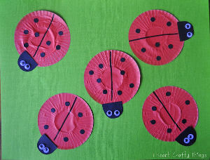 Ladybug Cupcake Liner Crafts