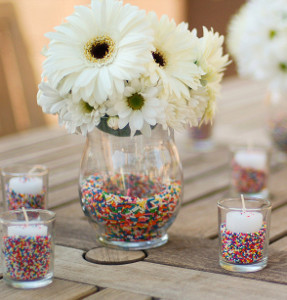 Sprinkle Lined Vases