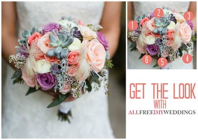 Modern Classic Dusted Bouquet