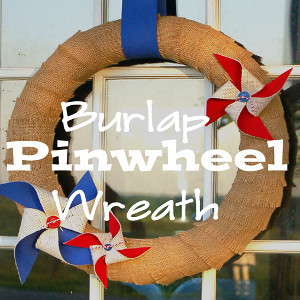 Patriotic Burlap Wreath